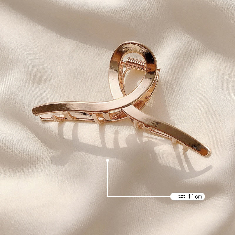 Hair Gold Color Hollow Hair Clips Women Hair Accessories