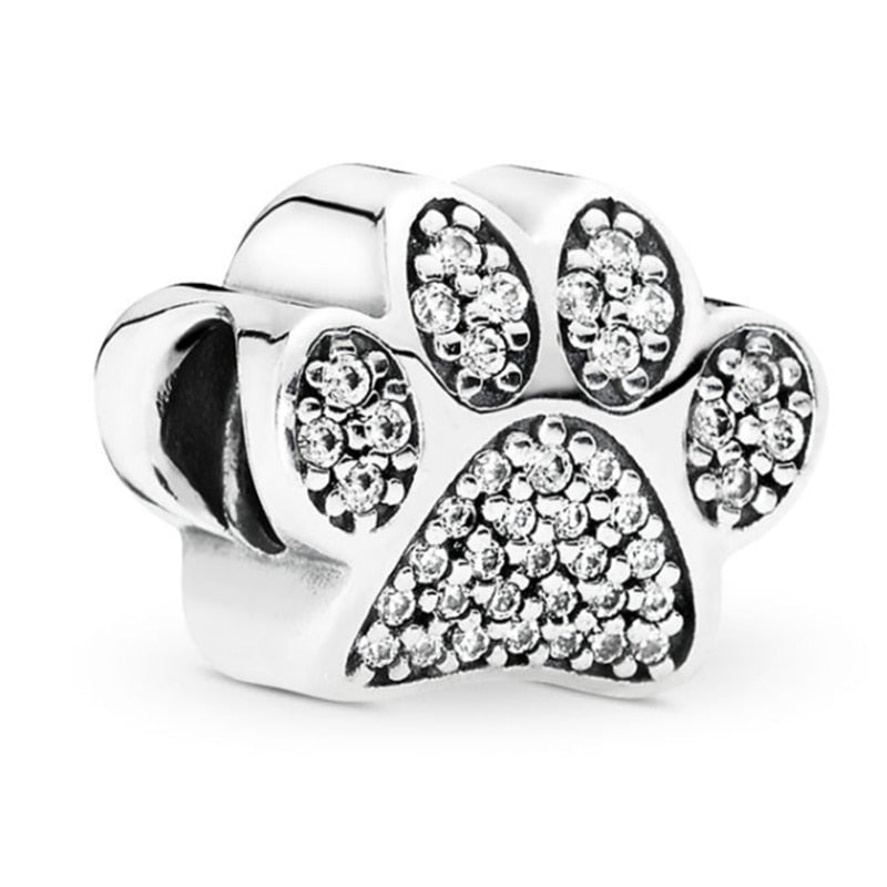 Bead New 925 Sterling Silver Golden Heart-Shaped Women Jewelry Beauty