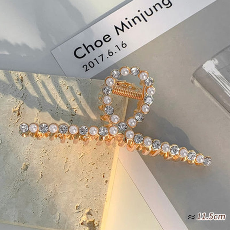 Hair Gold Color Hollow Hair Clips Women Hair Accessories