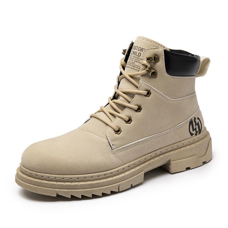 Boots Mens Casual High Top Martin Footwear Walking Hiking Design Stron