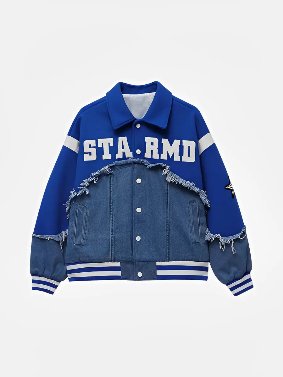 Jeans College Jacket Fashion Design Timeless Style Comfortable Denim