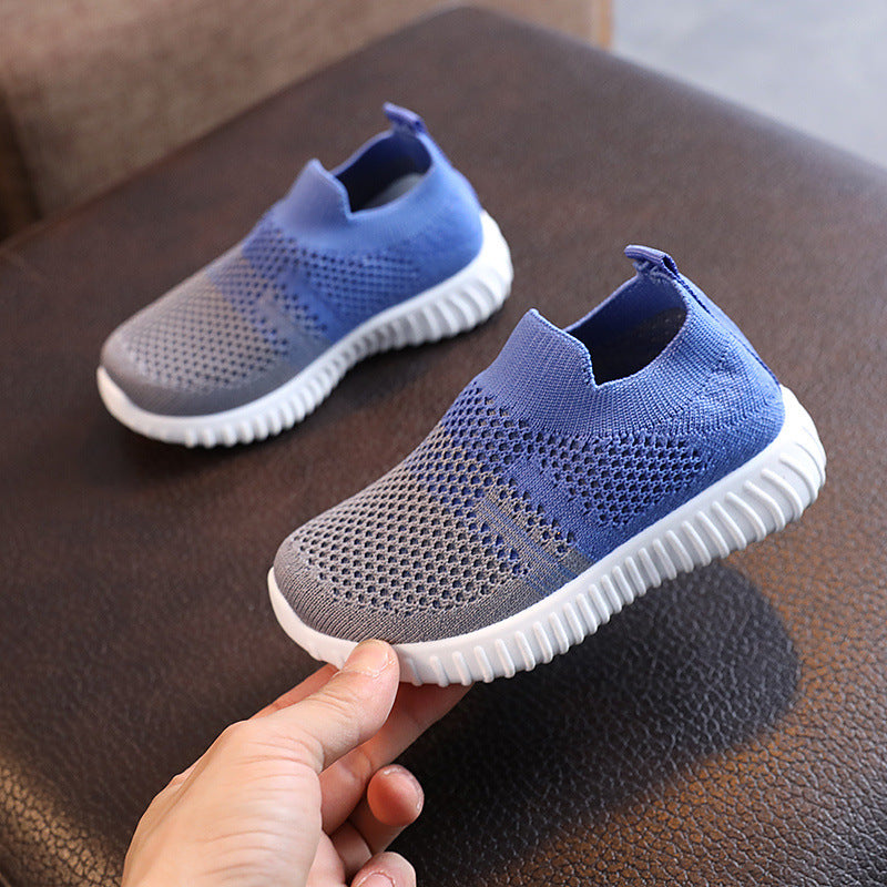 Sneakers Kids Shoes Multicolor Knitted Toddler Baby Casual Footwear