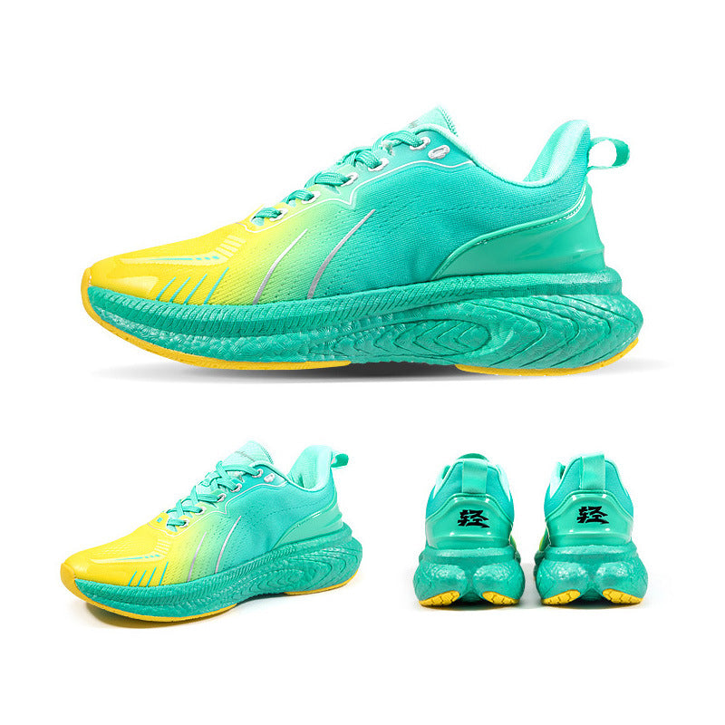 Shoes Popcorn Thick Sole Lightweight Flying Woven Running Style Design