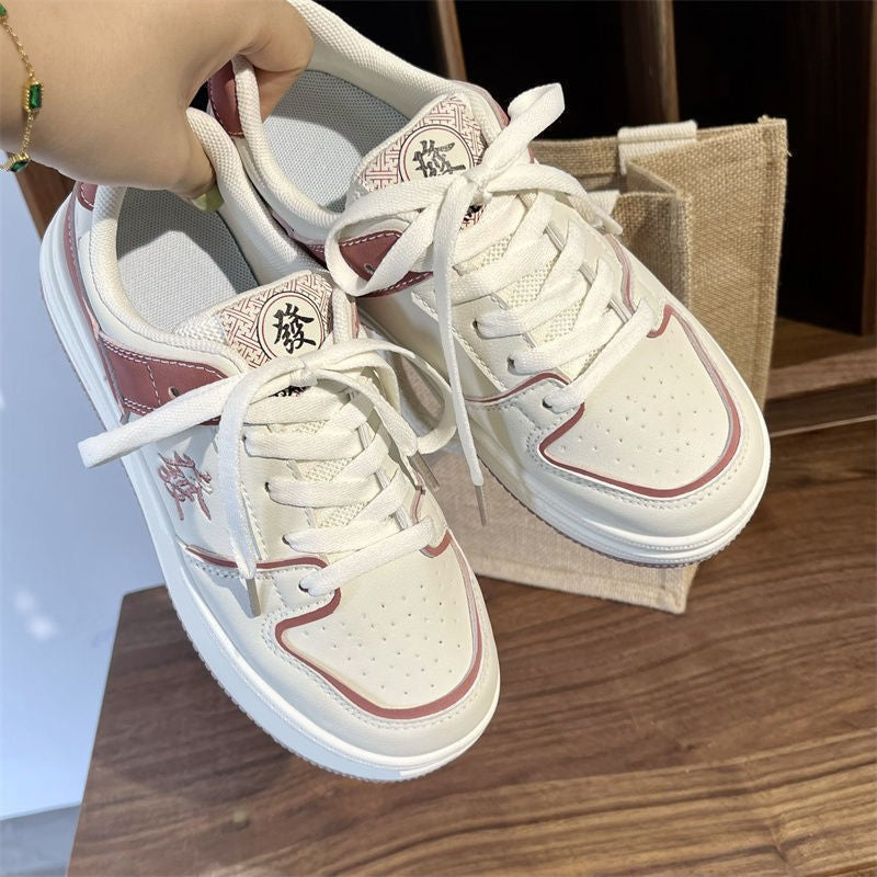 Sneakers Mens Fashion Casual Retro Low Top Flat Bottom Footwear Design