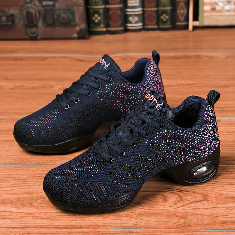 Shoes Spring And Summer Mid-heel Mesh Soft-soled Dance Modern Dance Sh