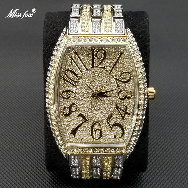 Popular Tonneau Diamond Watch