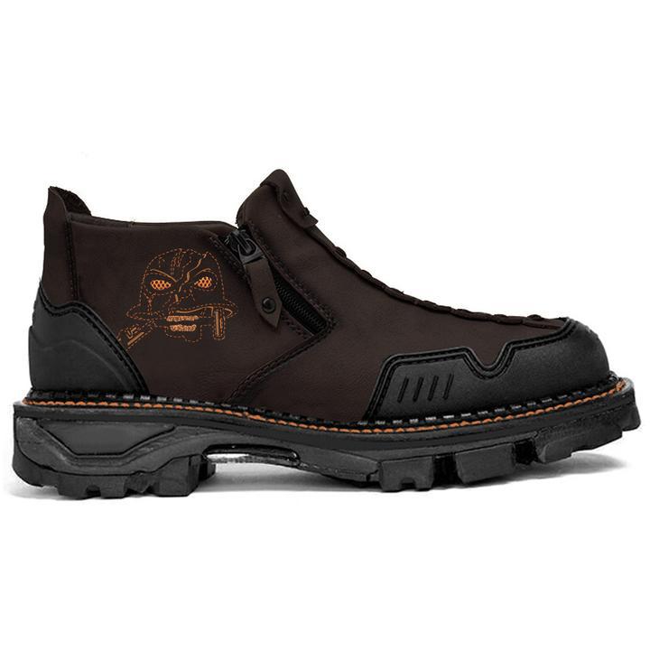 Boots Men's Fashion Halloween Skull Footwear Design Style Comfortable