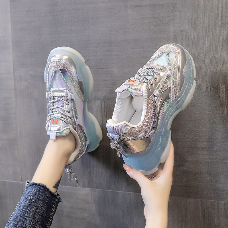 Sneakers Breathable Platform Gradient Style Design Comfort Footwear