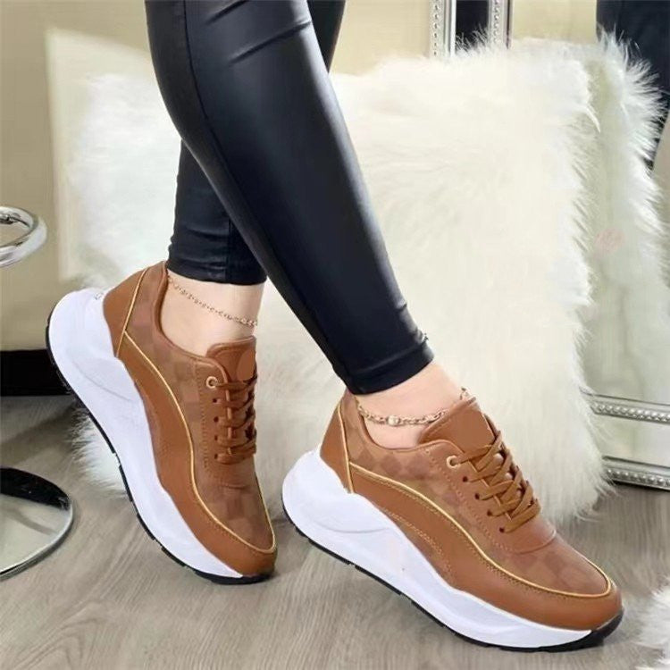 Shoes Female Fashion Casual Thick-soled Sports Footwear Design Style