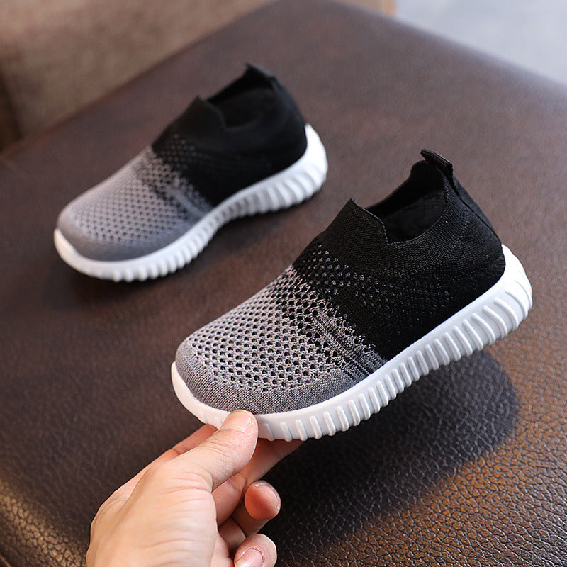 Sneakers Kids Shoes Multicolor Knitted Toddler Baby Casual Footwear