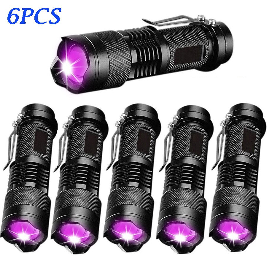 LED UV Flashlight Shining Light Top Quality High-Tech- Reliable Unseen