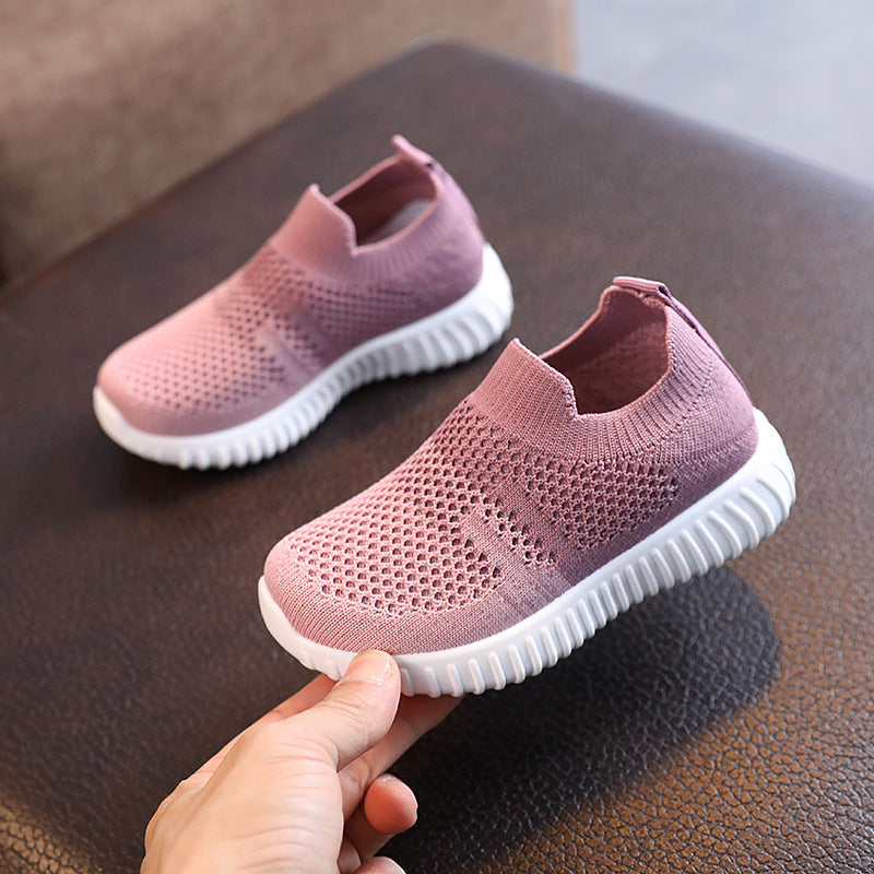 Sneakers Kids Shoes Multicolor Knitted Toddler Baby Casual Footwear