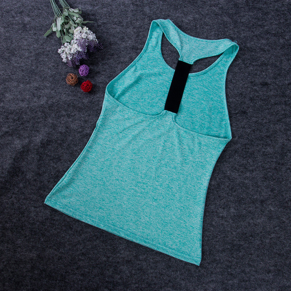 Yoga Casual Sleeveless Women Shirts Work-out Training Health Design