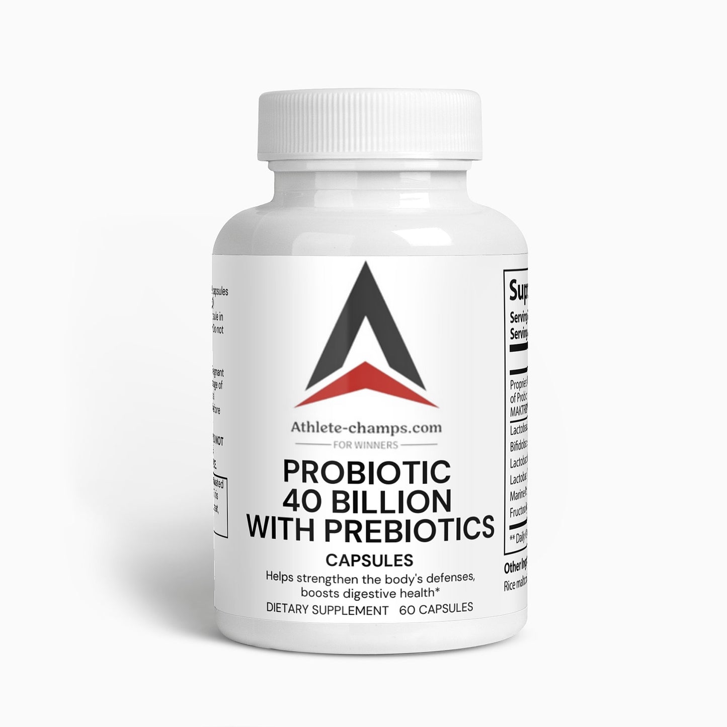 Probiotic 40 Billion with Prebiotics Lactobacillus Acidophilus Lacto