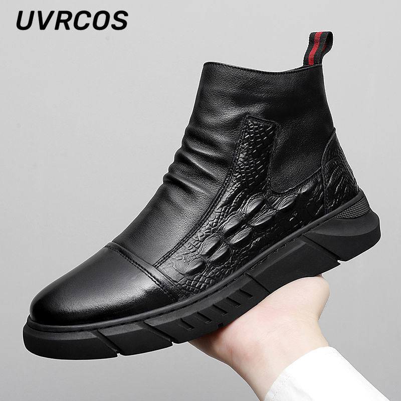 Shoes Thick-soled Men Work Boots Footwear Outside Safety Protection