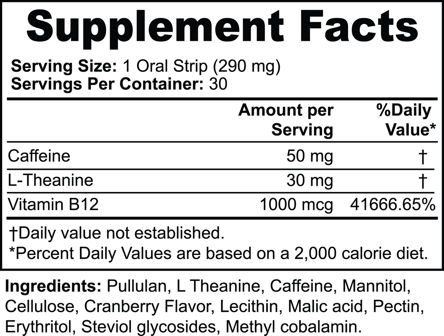 Energy Strips Supplement Customized Body Health Feeling Strong Power