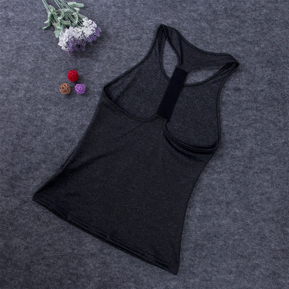 Yoga Casual Sleeveless Women Shirts Work-out Training Health Design