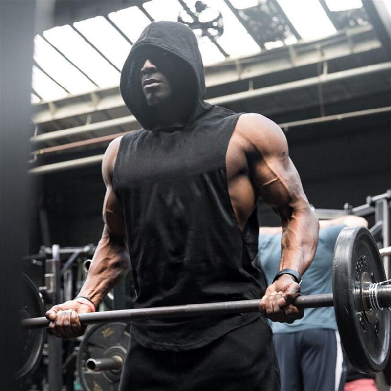Gym Hoodies Tank Top Workout Training Body Exercise Bodybuilding Nice