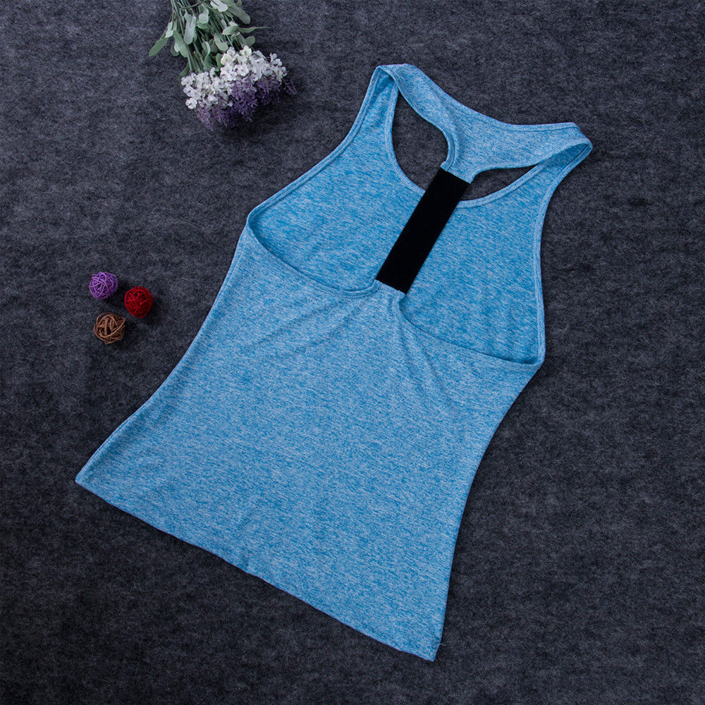 Yoga Casual Sleeveless Women Shirts Work-out Training Health Design