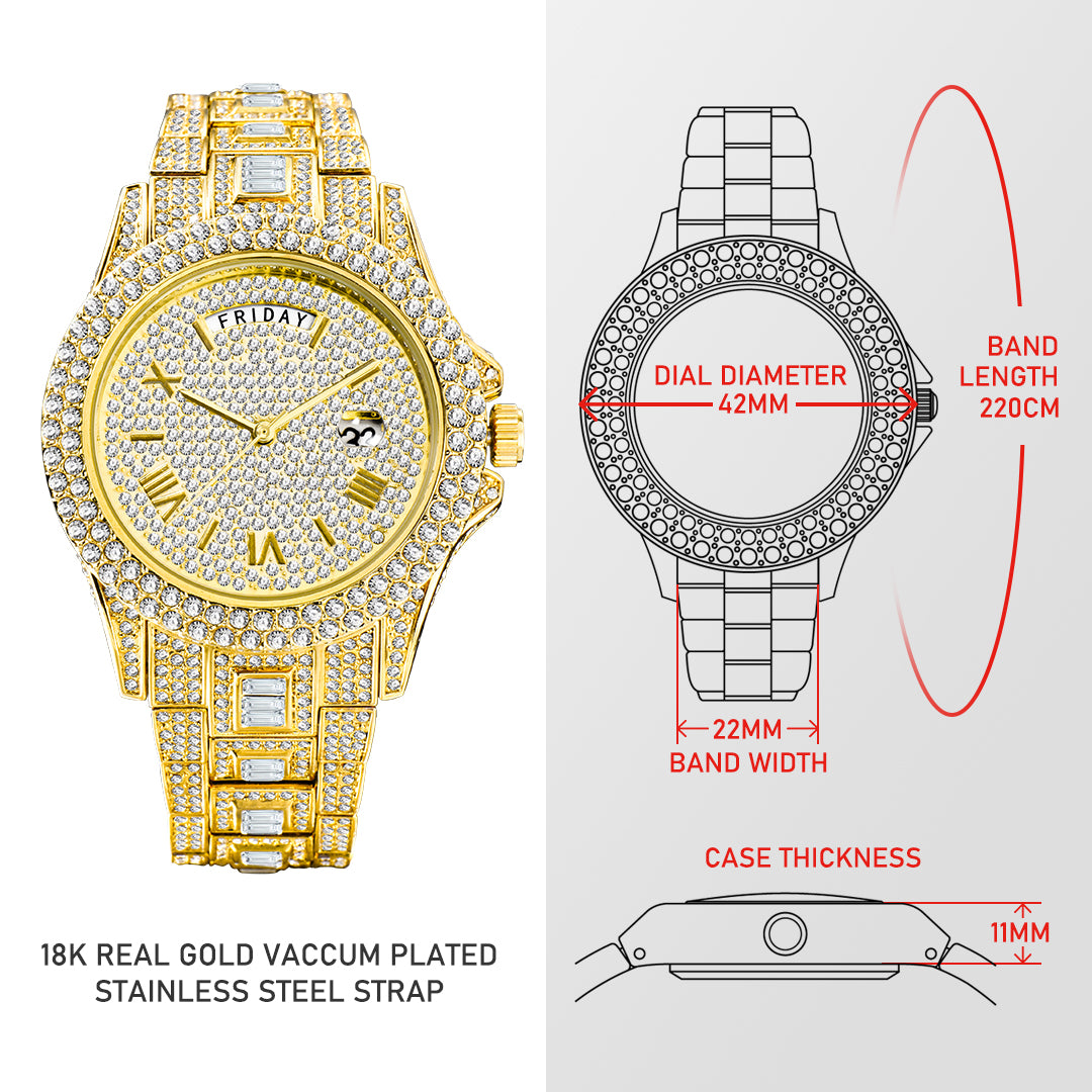 Iced Crystal Watch