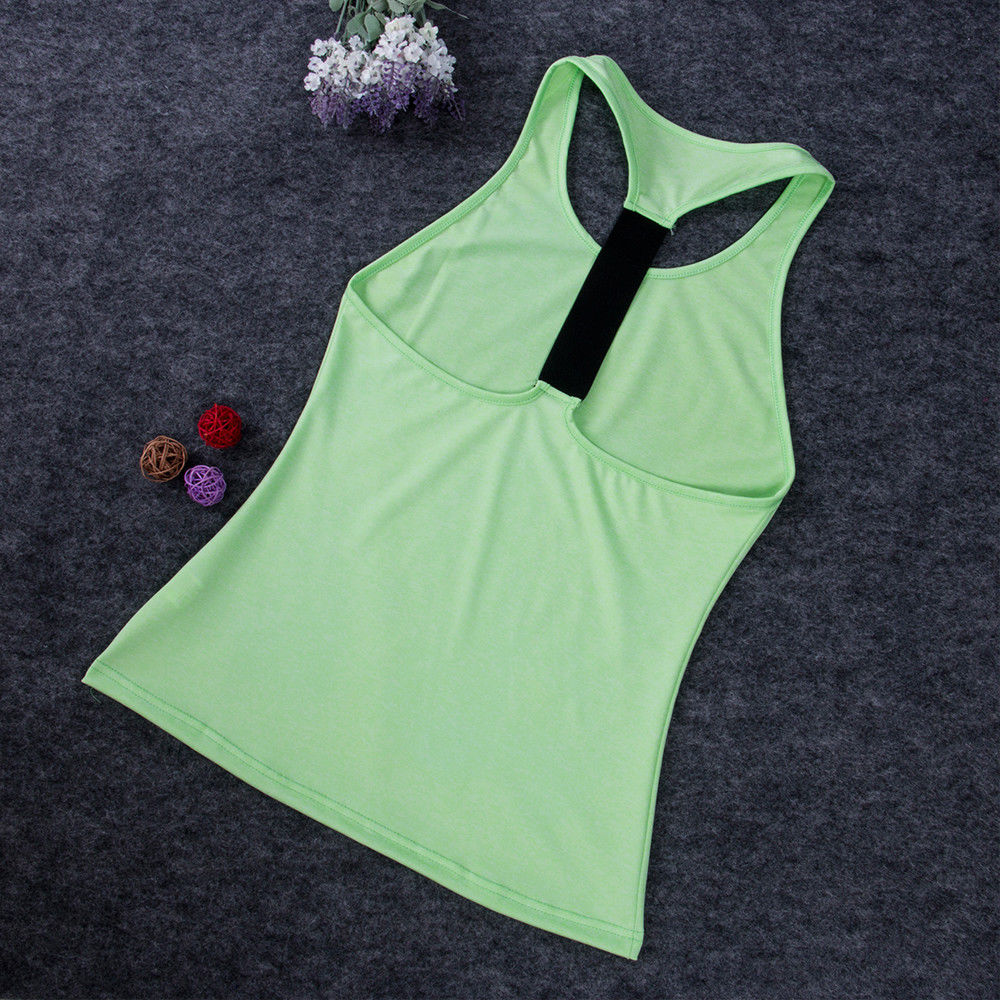 Yoga Casual Sleeveless Women Shirts Work-out Training Health Design