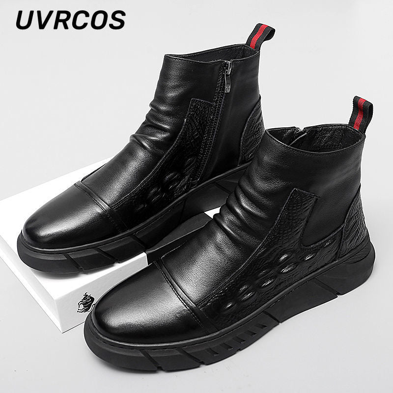 Shoes Thick-soled Men Work Boots Footwear Outside Safety Protection