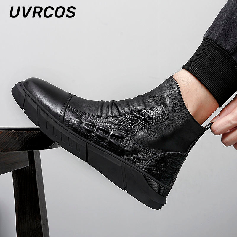 Shoes Thick-soled Men Work Boots Footwear Outside Safety Protection