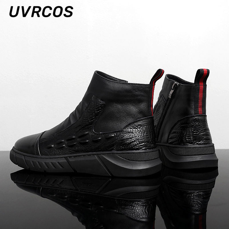 Shoes Thick-soled Men Work Boots Footwear Outside Safety Protection