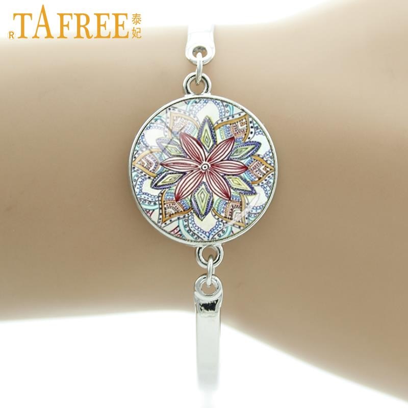 bracelet Indian henna Yoga jewelry om symbol colorful Mandala flower