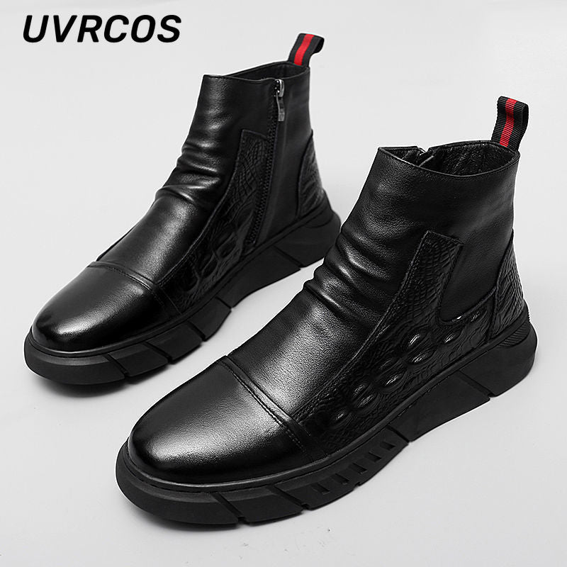 Shoes Thick-soled Men Work Boots Footwear Outside Safety Protection