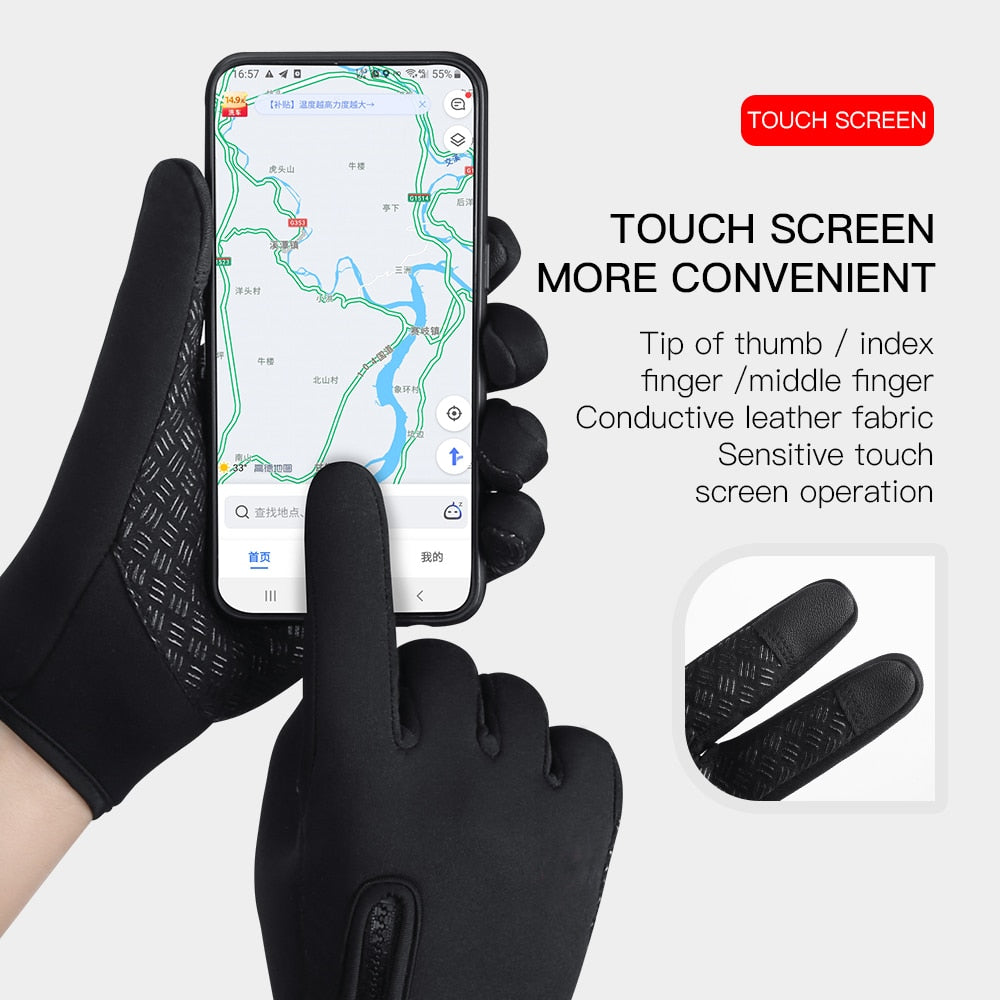 Touchscreen Unisex Thermal Full Finger Gloves Warm Mobile Phone Nice