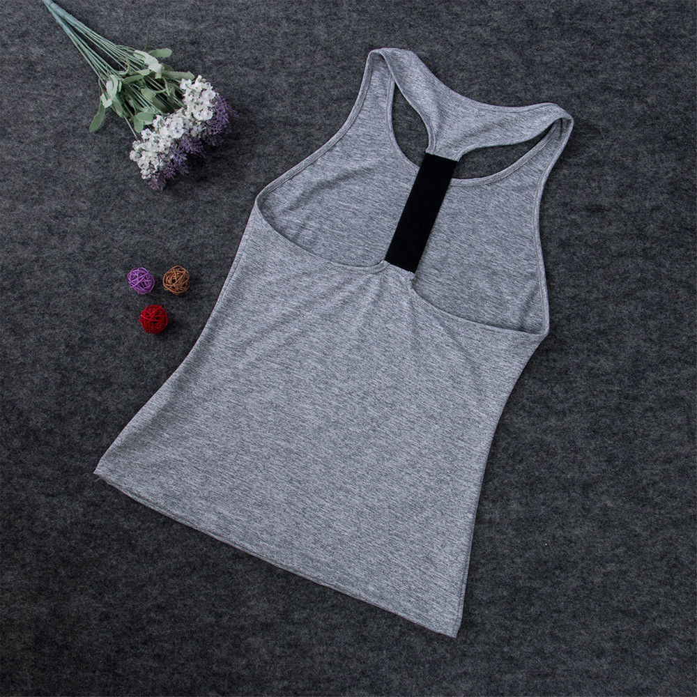 Yoga Casual Sleeveless Women Shirts Work-out Training Health Design