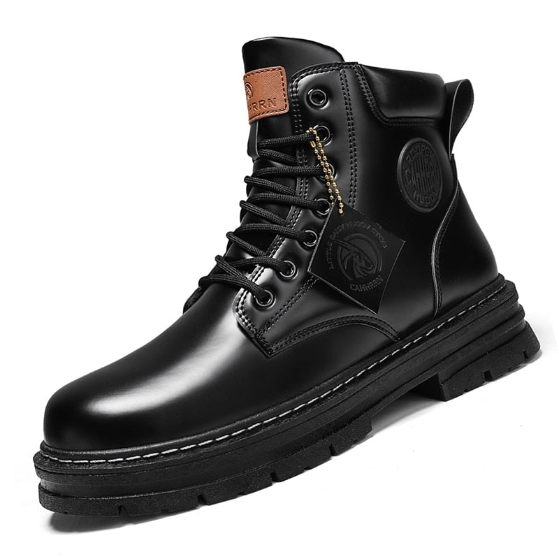 Shoes High Top Boots Men's Leather Footweat Outdoor Work-out Design