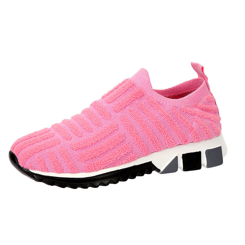 Shoes Women's Mesh Breathable Solid Color Casual Footwear Workout Nice