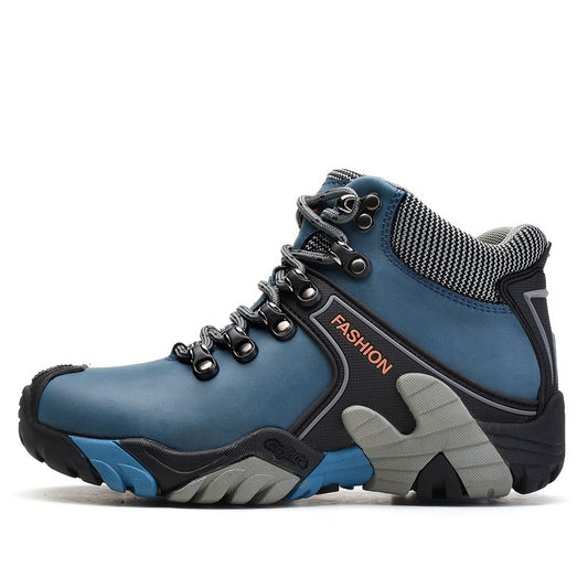 Shoes Men'S High-Top Non-Slip And Wear-Resistant Outdoor Hiking Design