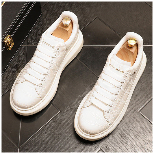 Shoes Men's Shoes With Inner Heightening Platform Platform Footwear   