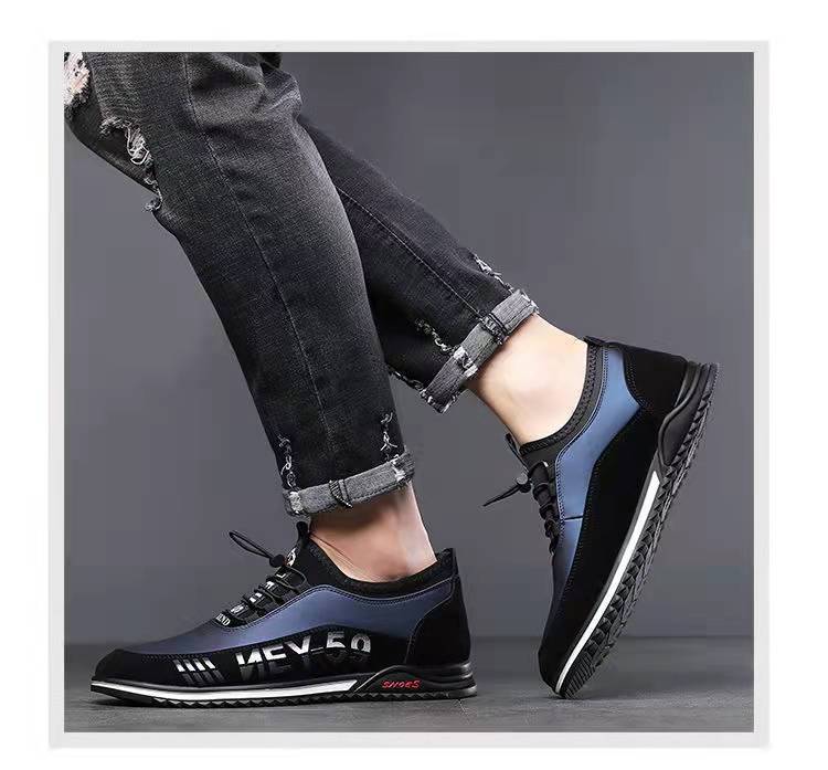 Shoes Men's Casual Shoes Fashion Slip-on Leather Footwear Design Style