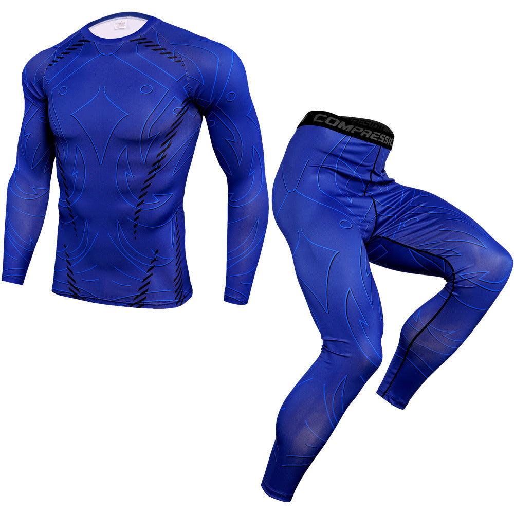 Fitness Outdoor sports suit men's quick-drying pants Compression Nice 