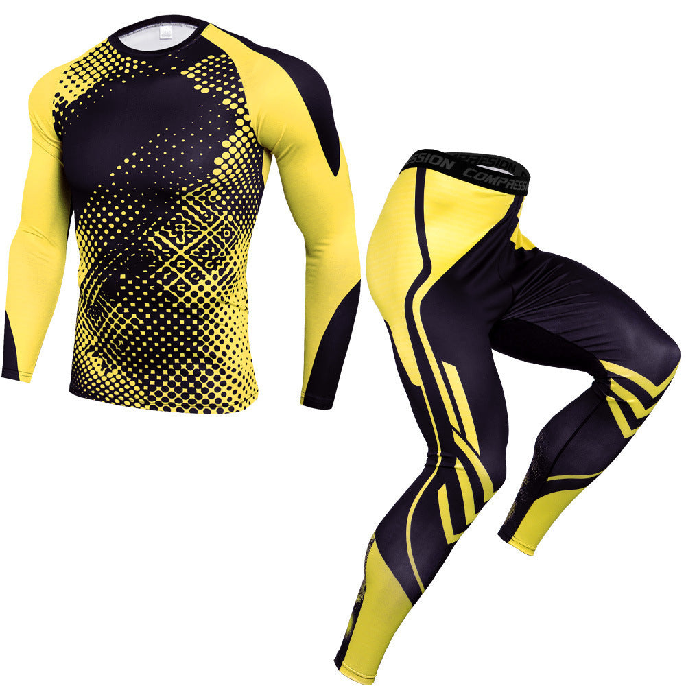 Fitness Outdoor sports suit men's quick-drying pants Compression Nice 