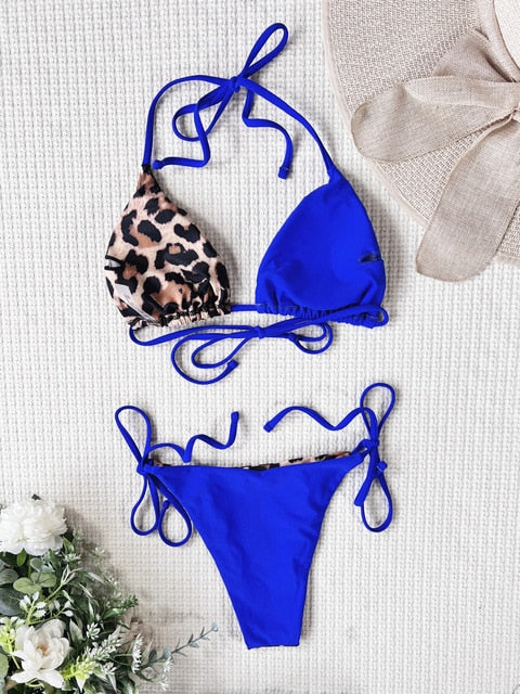 Bikini Ellolace Leopard 2 Piece Set