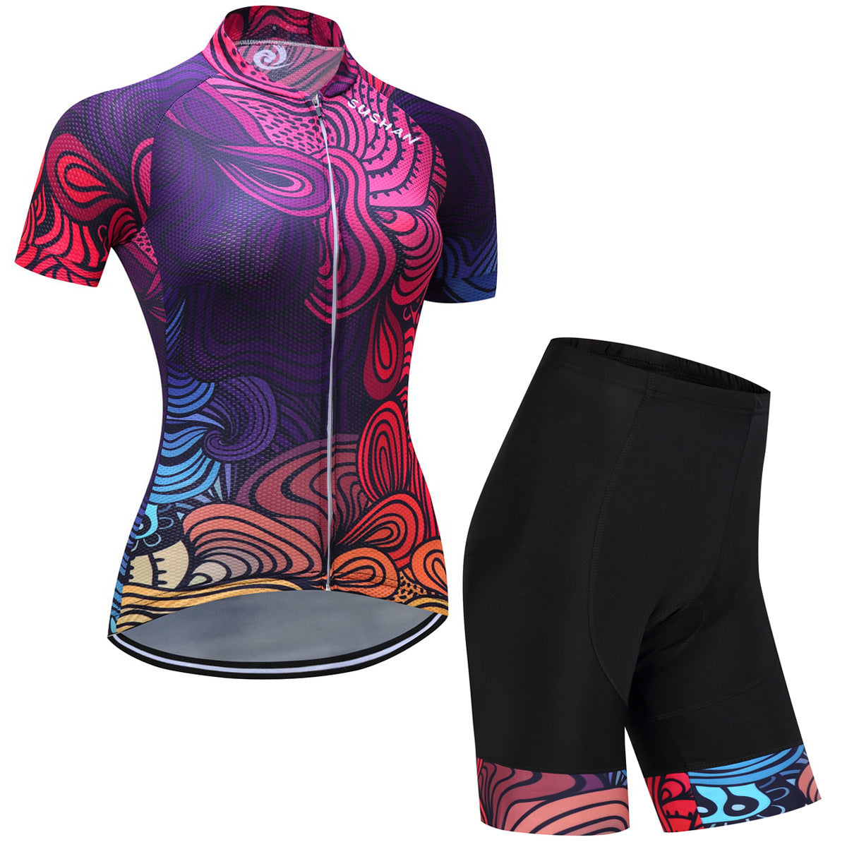 Mountain bike set pineapple fabric long-lasting moisture wicking funct