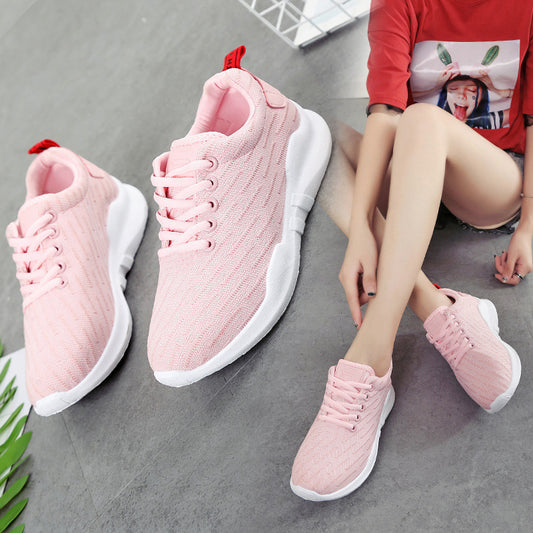 Korean Style Breathable Knitted Sneakers