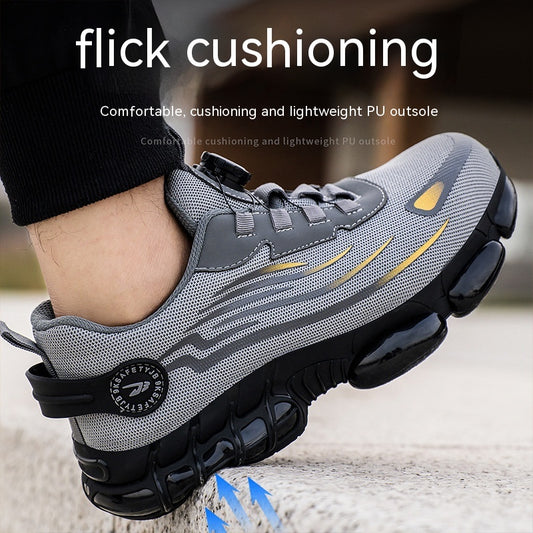 Shoes Men's Fashion Lazybones Lace-free Protective Footwear Design Sty