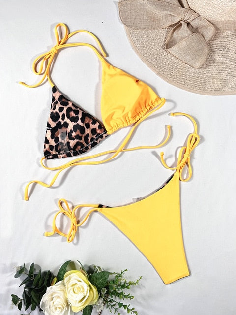 Bikini Ellolace Leopard 2 Piece SetBikini Ellolace Leopard 2 Piece Set