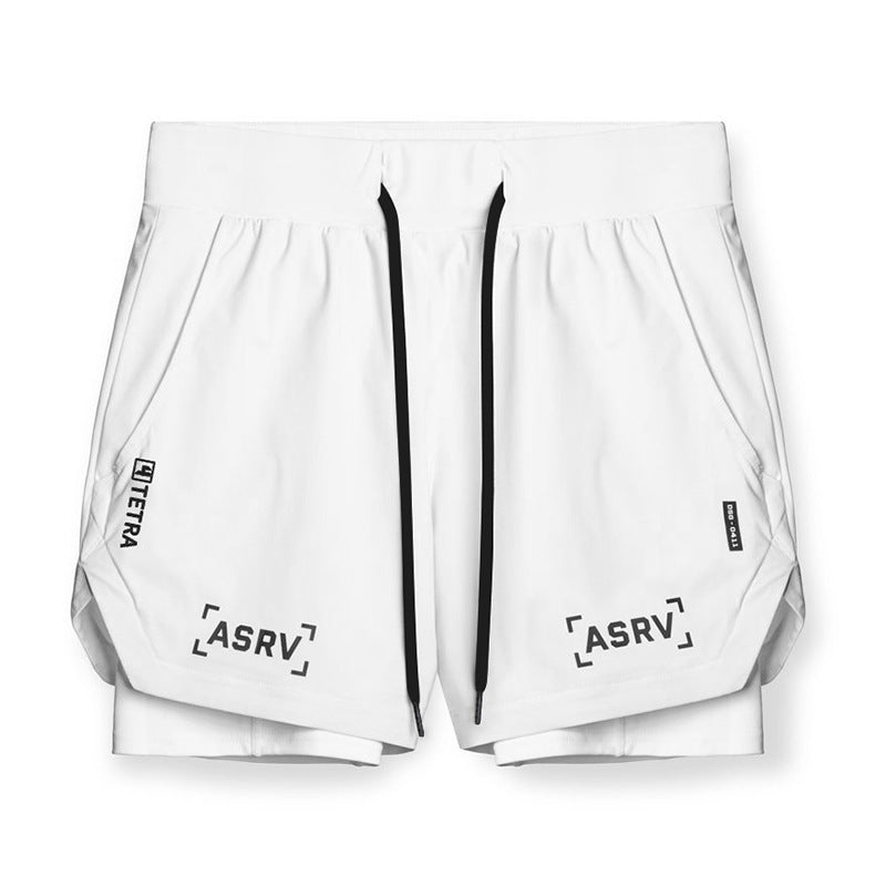 Shorts Wear Summer Sports Men's Fake Two-Piece Quick-Drying Double-Lay