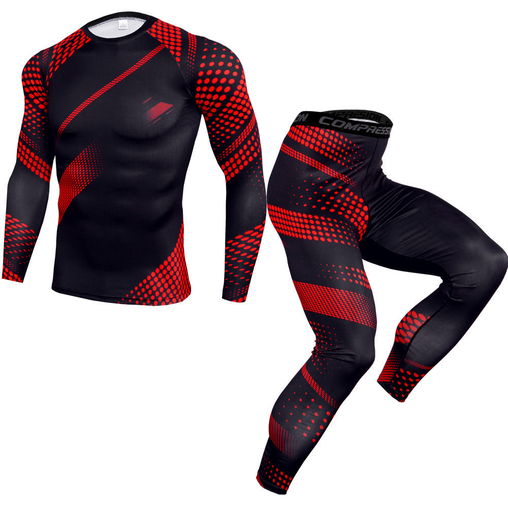 Fitness Outdoor sports suit men's quick-drying pants Compression Nice 