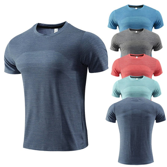 T-shirt Men's short sleeved sports quick drying clothes, summer runnin