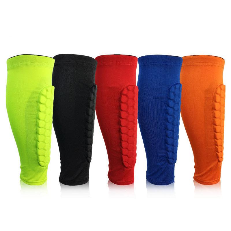 Football 1PCS Shin Guards Protector Soccer Honeycomb Anti-crash Leg Ca