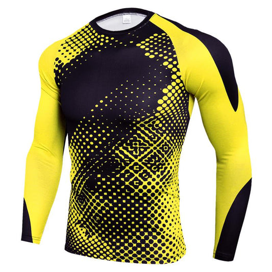 Shirt Long Sleeve Compression Men Quick Dry Gym T Shirt Fitness Sport 