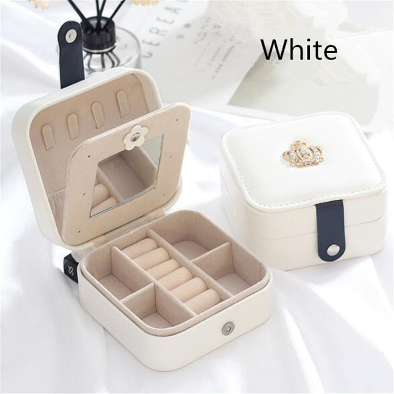 Make-Up Jewelry Box Mirrored 3-layer Large Capacity Jewelry Casket